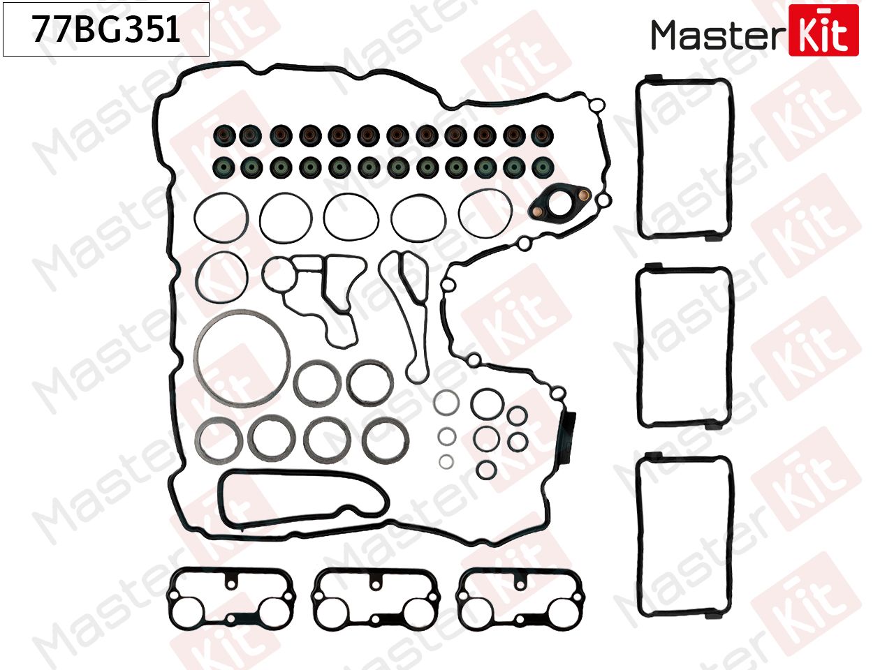 Комплект прокладок головки блока цилиндров - Master KiT 77BG351