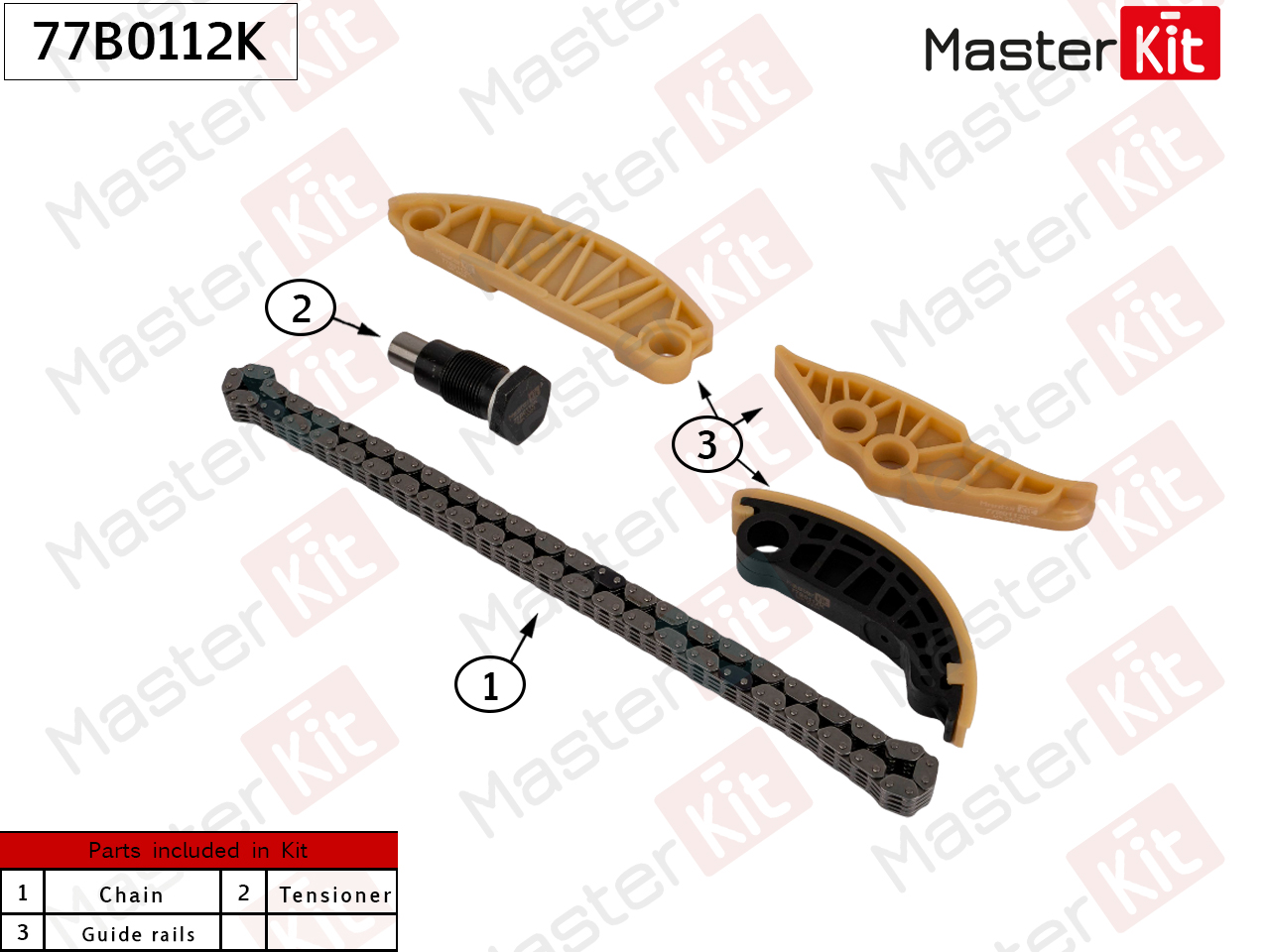 Комплект цепи балансирных валов - Master KiT 77B0112K