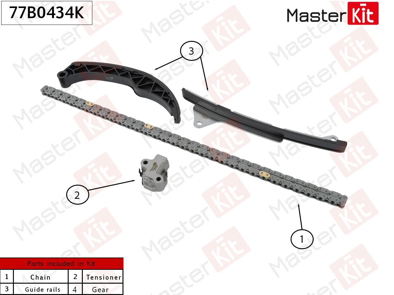 Направляющая цепи - Master KiT 77B0434K