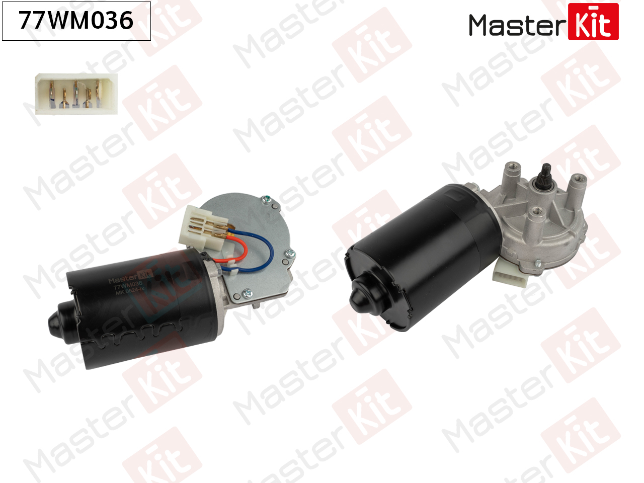 Мотор стеклоочистителя | перед | - Master KiT 77WM036