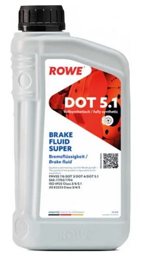 Жидкость тормозная hightec brake fluid super dot-51 1л ROWE 25104001099 2002₽