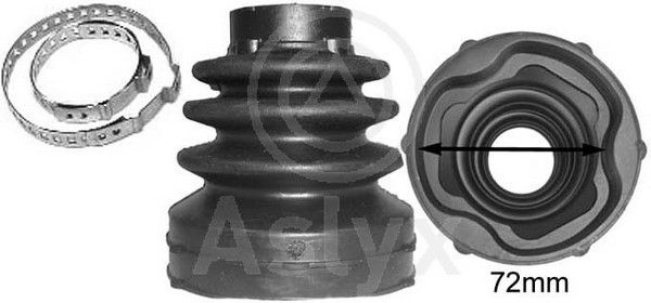 Комплект пыльника, приводной вал - Aslyx AS-501375