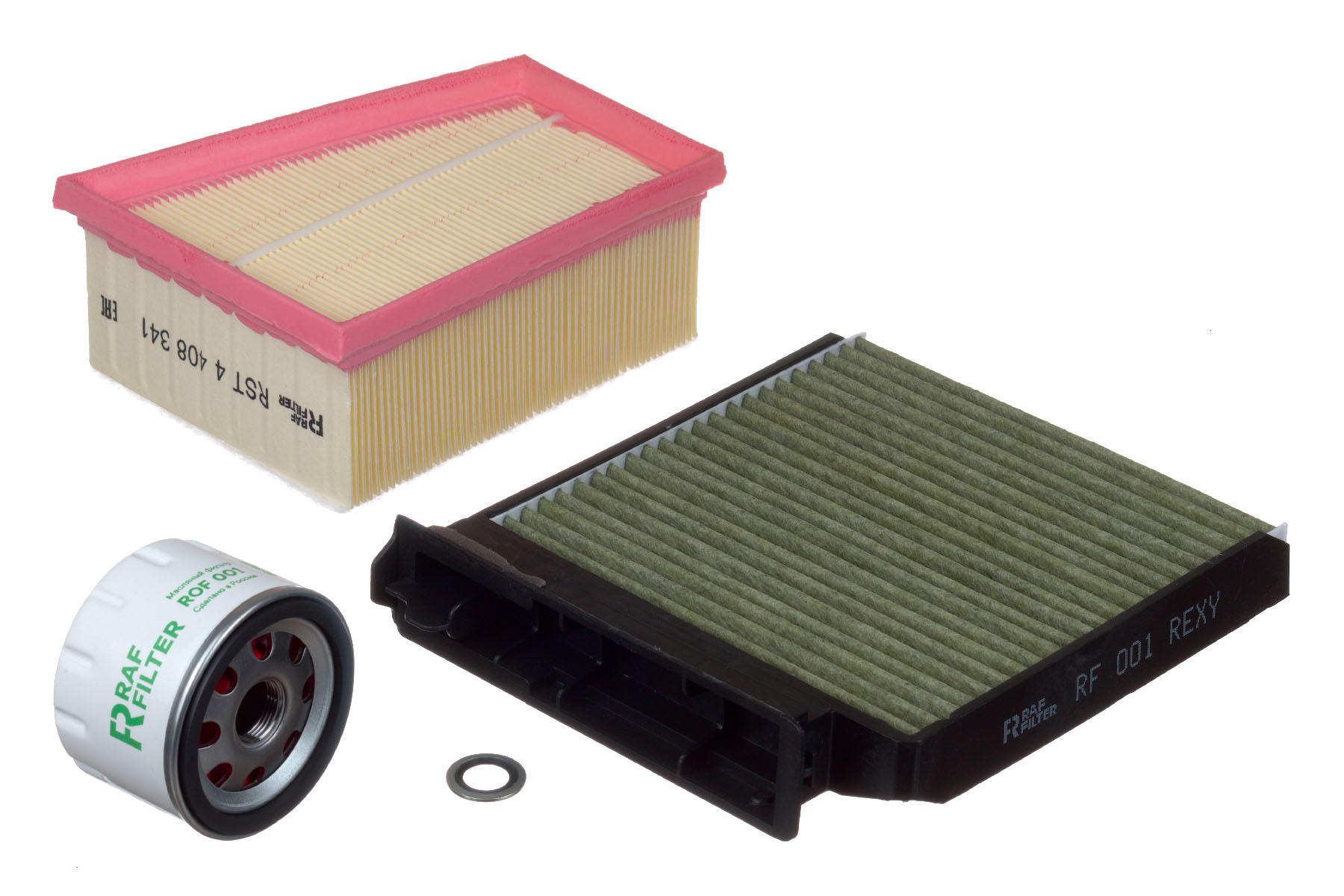 Комплект ТО комфорт Lada Largus (k4m), Renault Duster 1 (k4m), Renault Logan 1 (k4m) - RAF Filter RT008K