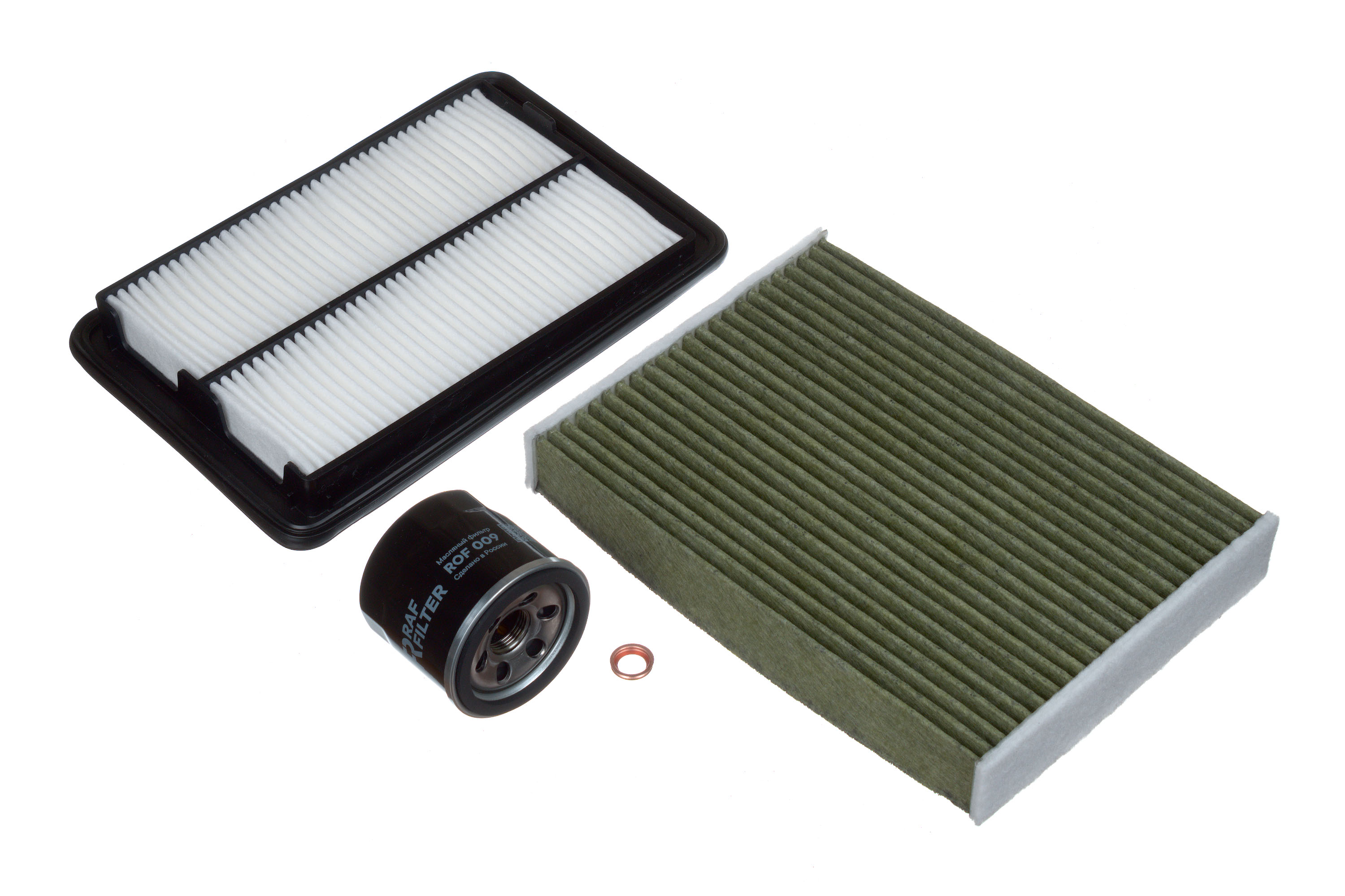 Комплект ТО комфорт Nissan Qashqai J11 2.0, Nissan X-Trail T32 2.0, 2.5 - RAF Filter RT015K