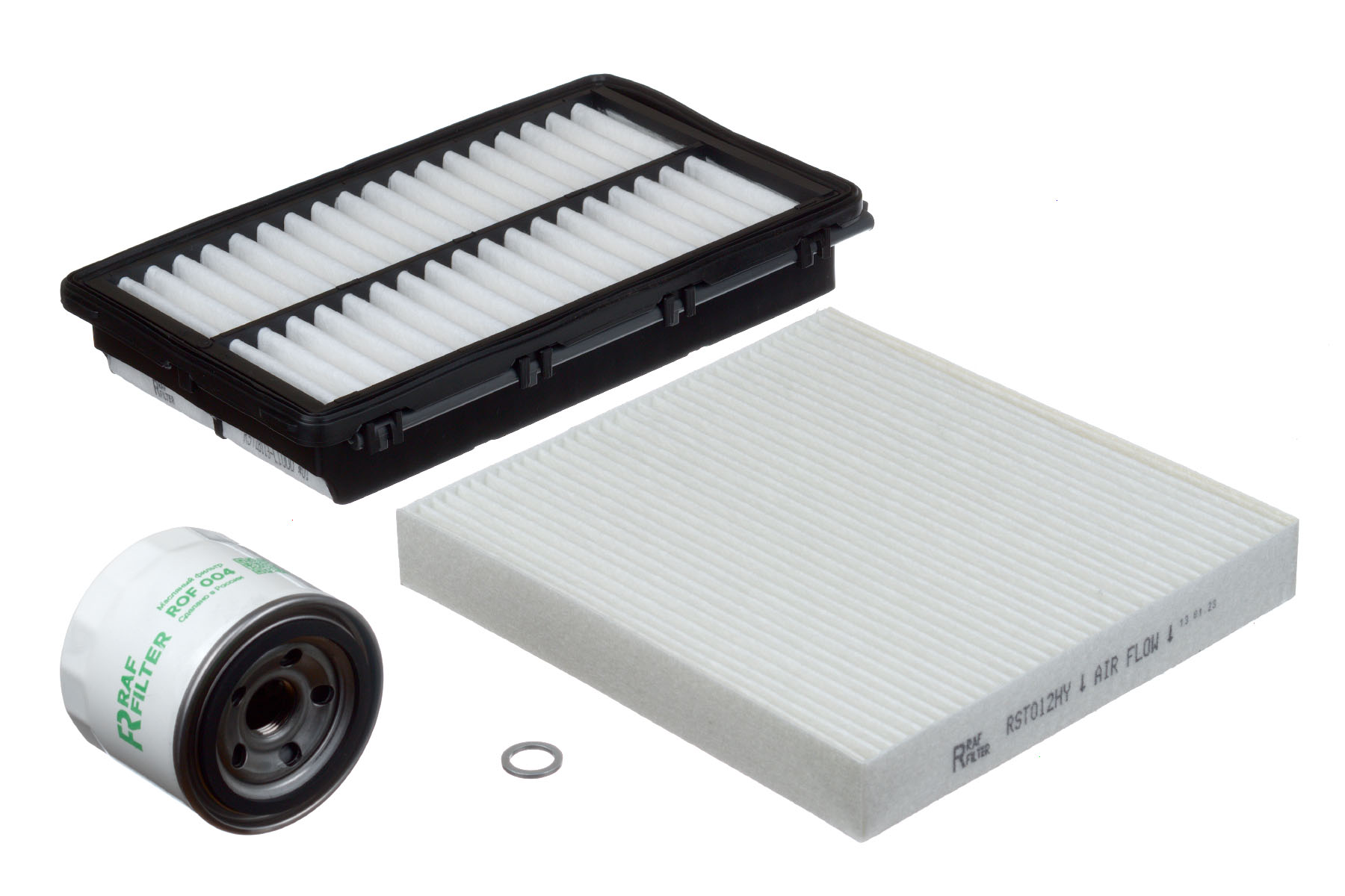 Комплект ТО эконом Hyundai Sonata 8 2.0, KIA K5 2.0, KIA Optima 5 2.0 - RAF Filter RT006E