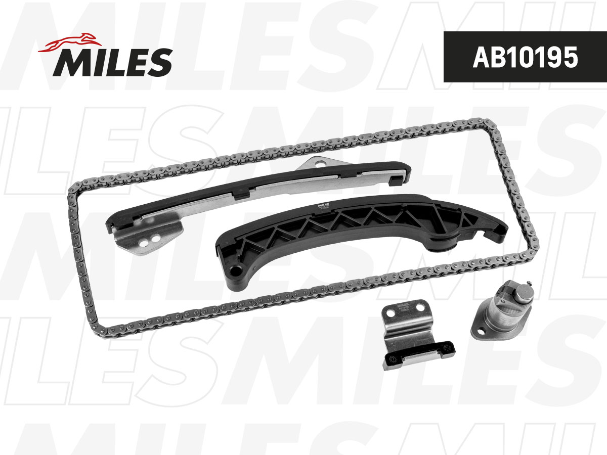 Комплект цепи ГРМ Toyota 1zr-fae,1zr-fe - Miles AB10195