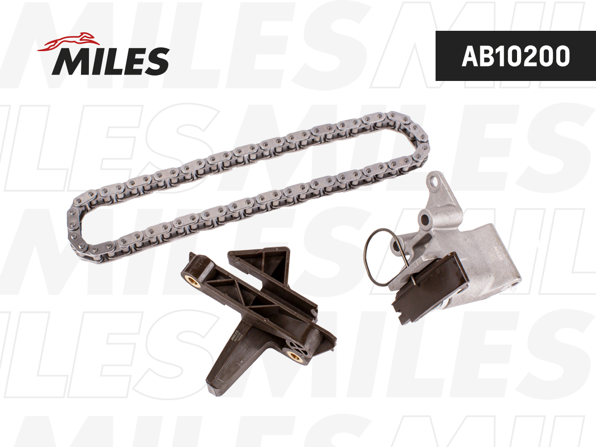 Комплект цепи ГРМ BMW m52/m54 без звездочек - Miles AB10200