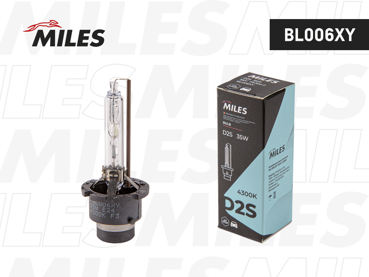 Лампа D2S 85V 35W P32d-2 4300k xenon - Miles BL006XY