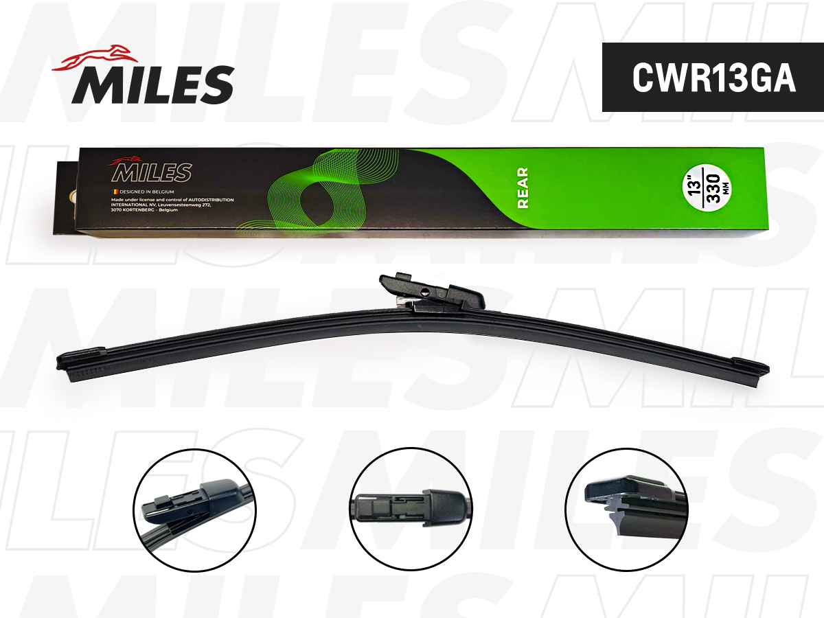 Щётка стеклоочистителя 330 мм (13) задняя - Miles CWR13GA