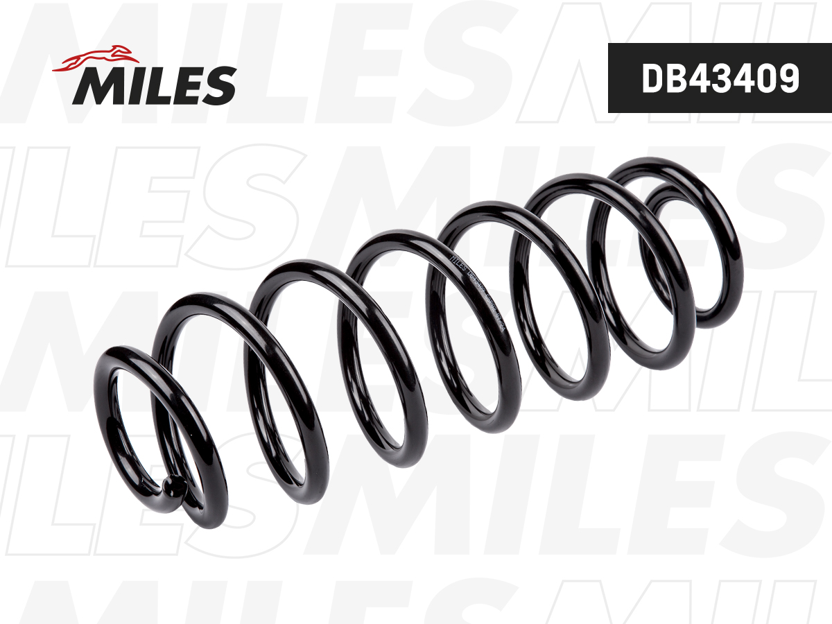Пружина подвески Audi A3 96-/ Seat Leon 99-/ Toledo II 99-/ VW Golf IV 97-/ New Beetle 98-задняя - Miles DB43409