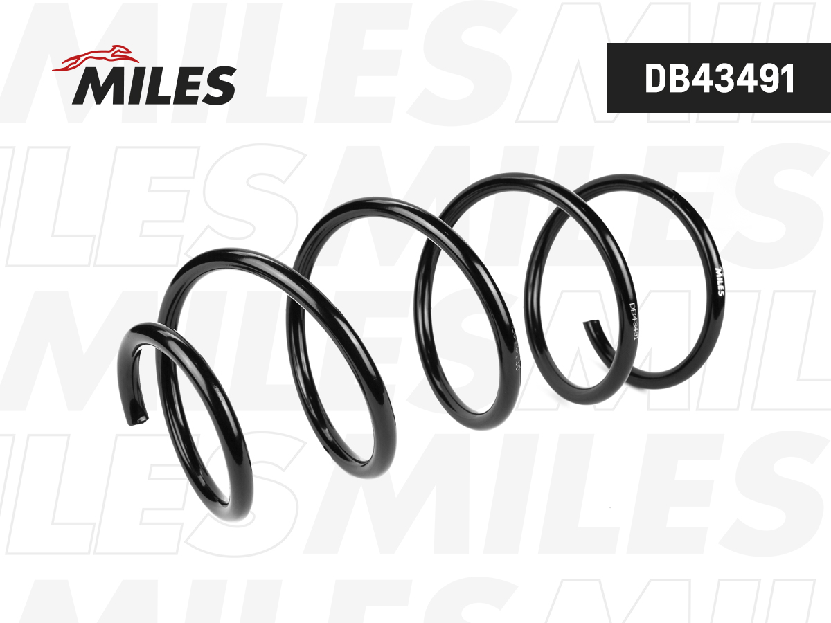 Пружина подвески BMW 3(e90) 316/318/320 05- передняя - Miles DB43491
