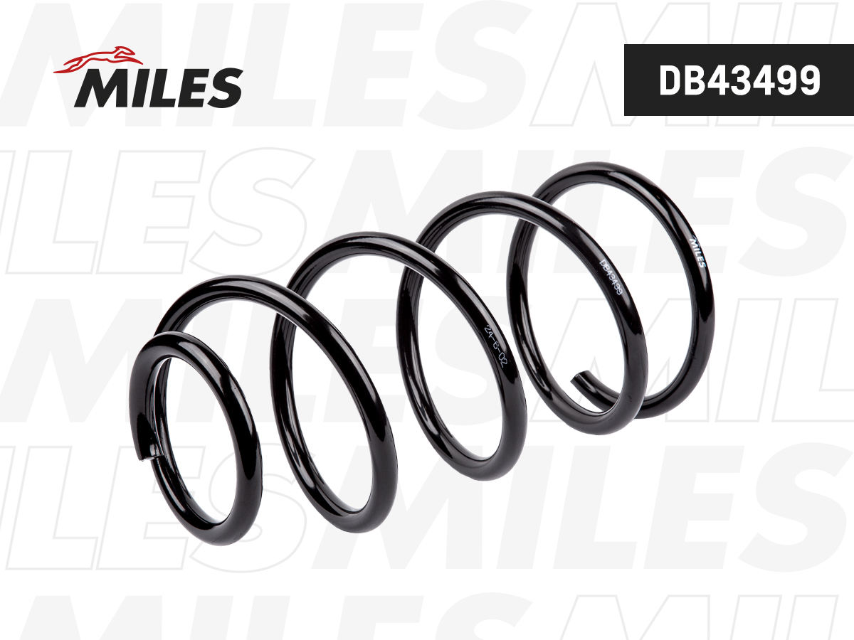 Пружина подвески volvo V40 d3/d4 5-cyl MT 12- / V40 XC d2/d3/t3 12-17 передняя - Miles DB43499