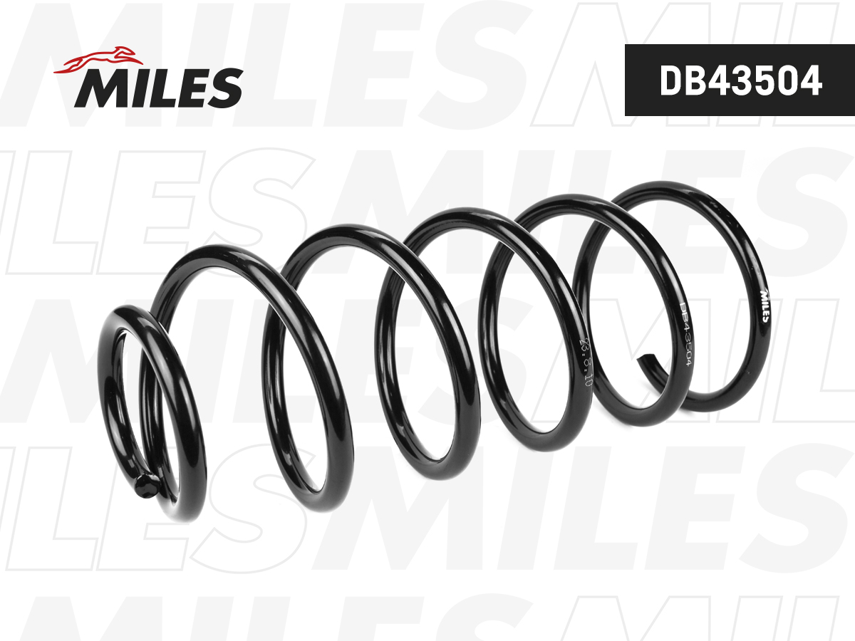 Пружина подвески VW polo 1.6/1.7sdi/1.9d/1.9sdi 94-99 передняя - Miles DB43504