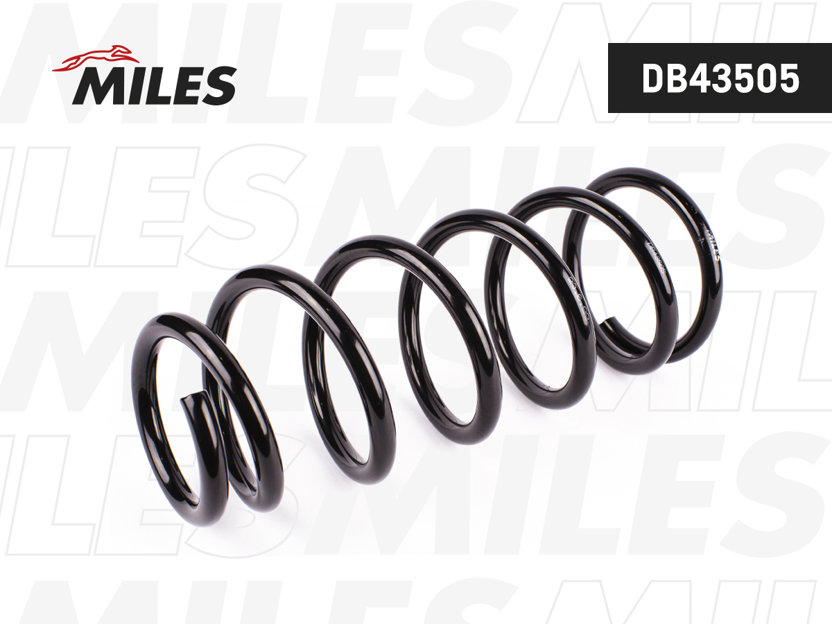 Пружина подвески nissan almera i 1.6 97-00 задняя - Miles DB43505