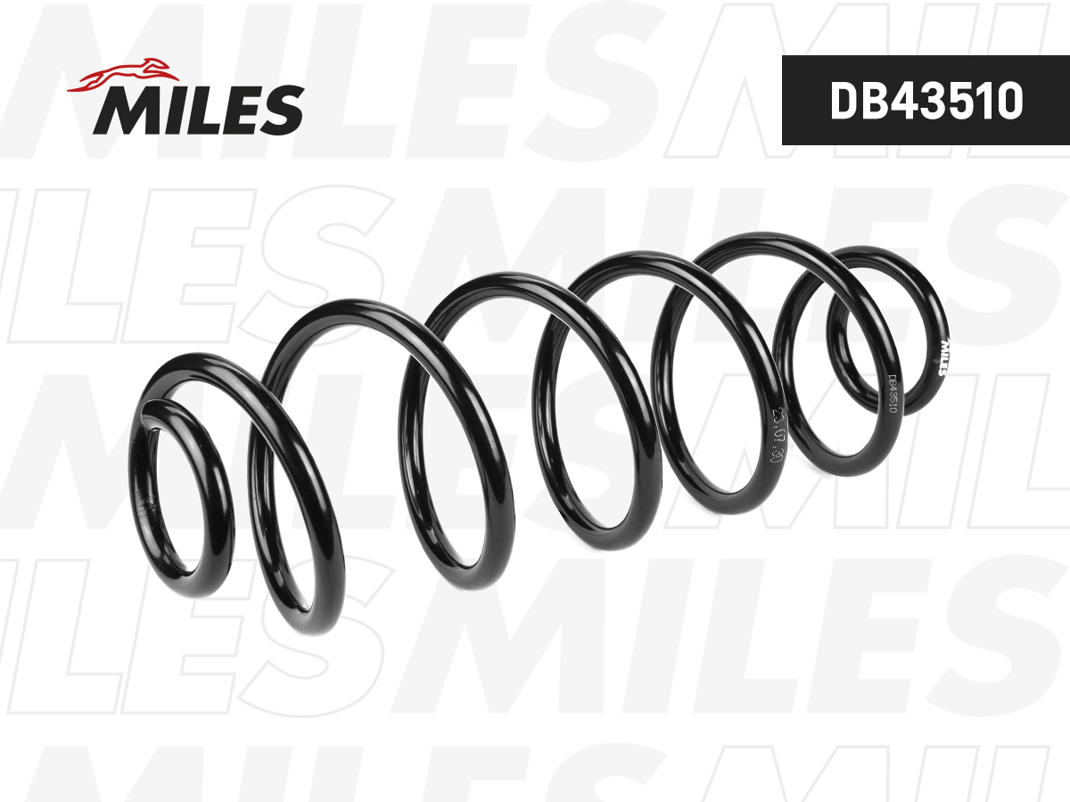 Пружина подвески audi A4 1.8 tfsi 07- задняя - Miles DB43510