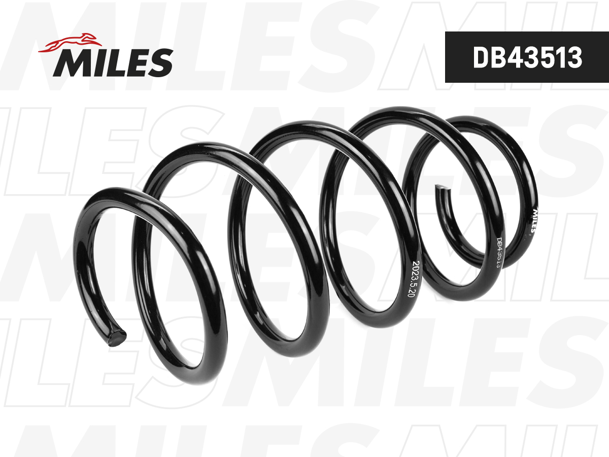 Пружина подвески skoda octavia 2.0 RS 04- передняя - Miles DB43513
