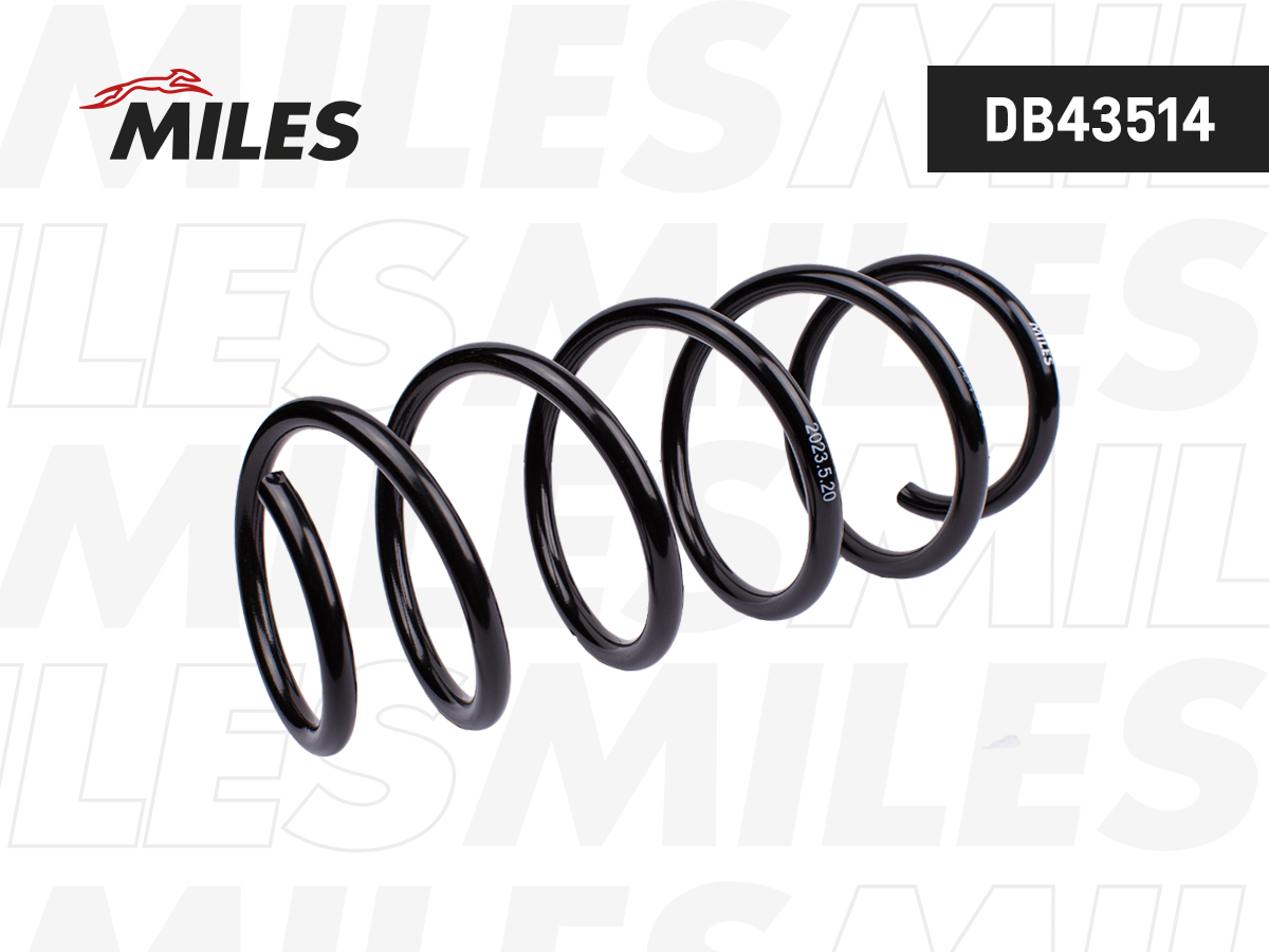 Пружина подвески opel corsa c 1.0/1.2 01- передняя - Miles DB43514