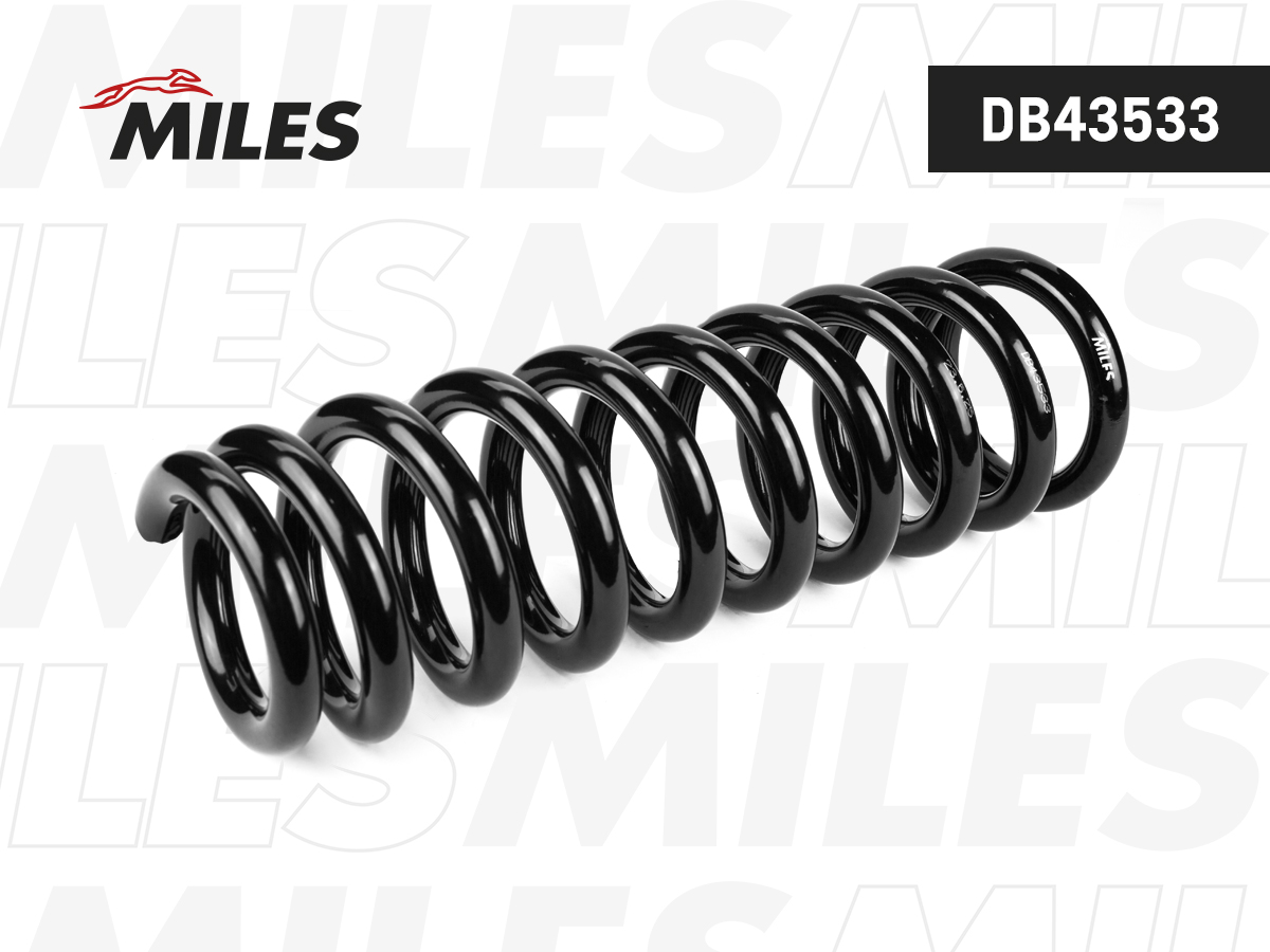 Пружина подвески toyota land cruiser 3.0td передняя - Miles DB43533