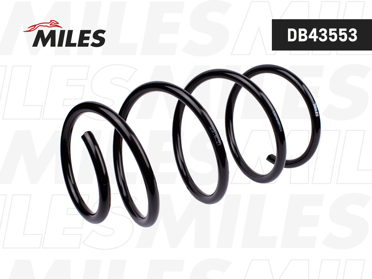 Пружина подвески BMW 5(e39) 520i/525i/530i/520d мкпп передняя - Miles DB43553