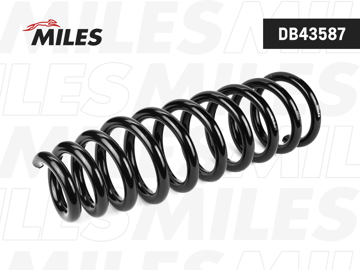 Пружина подвески VW touareg 2,5r5 tdi/3,2v6 10/02- передняя - Miles DB43587