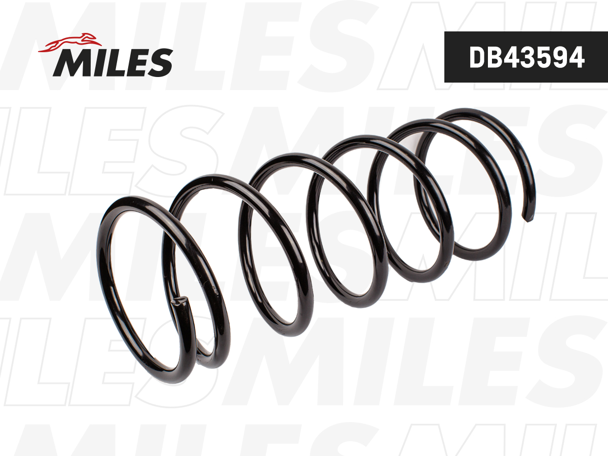 Пружина подвески toyota avensis 2.0/2.0td/2.0d-4d 97-03 передняя - Miles DB43594