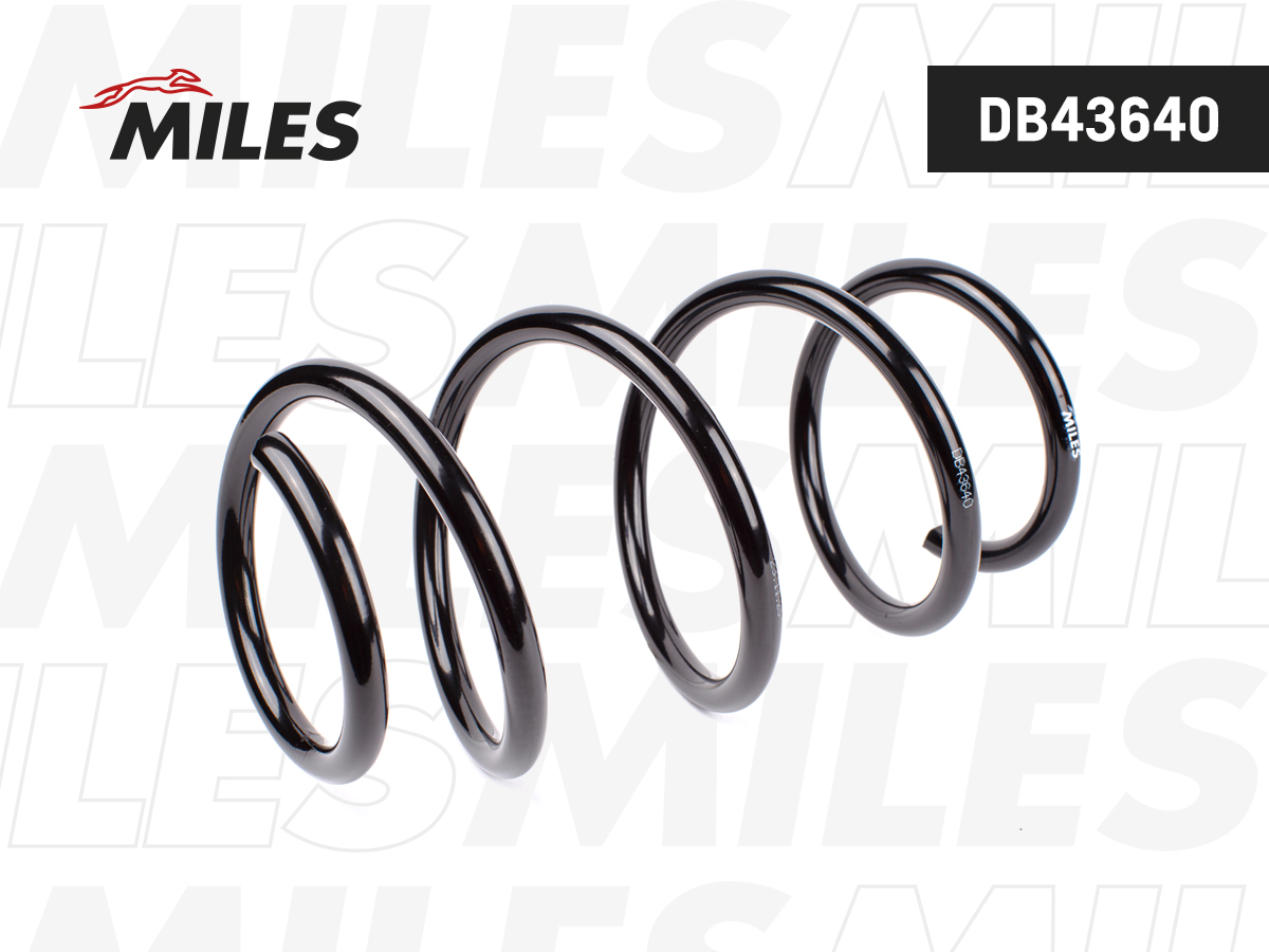 Пружина подвески VW golf VII 2.0 TDI / skoda octavia III RS перед. - Miles DB43640
