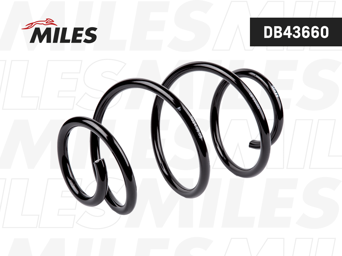 Пружина подвески hyundai sonata 2.0/2.4 10-14 передняя - Miles DB43660