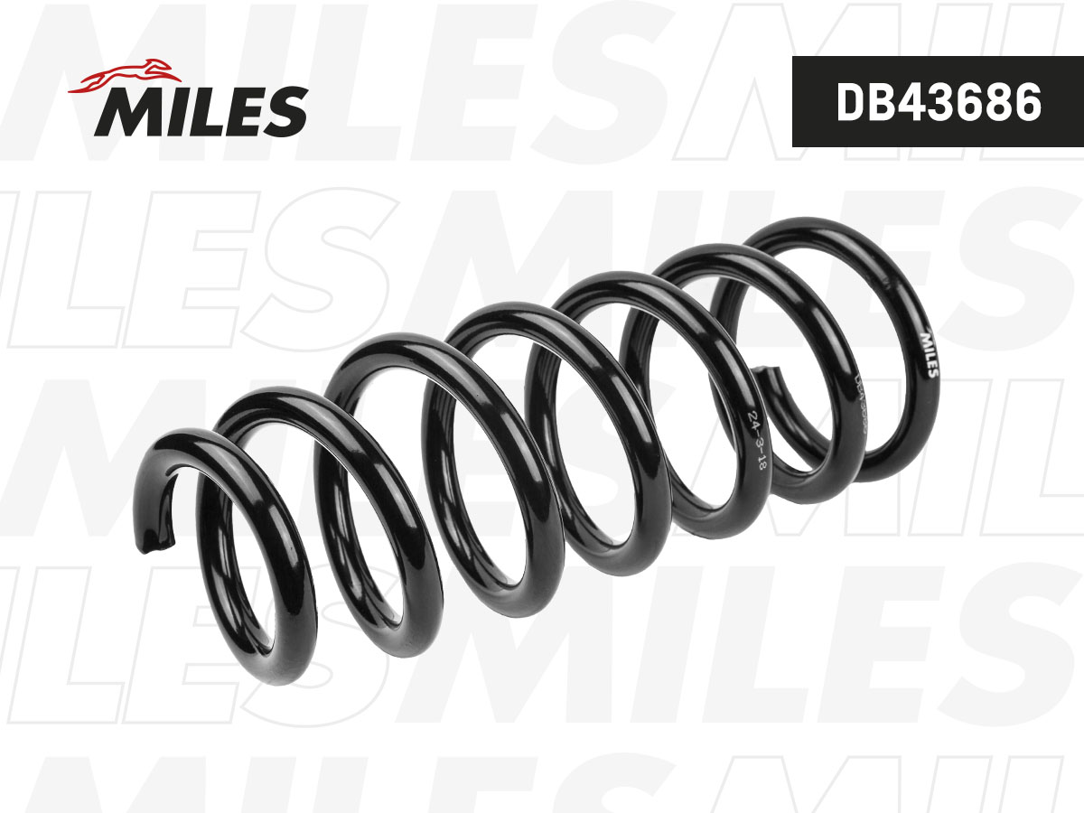 Пружина подвески Toyota Avensis (t250) 03-задняя - Miles DB43686