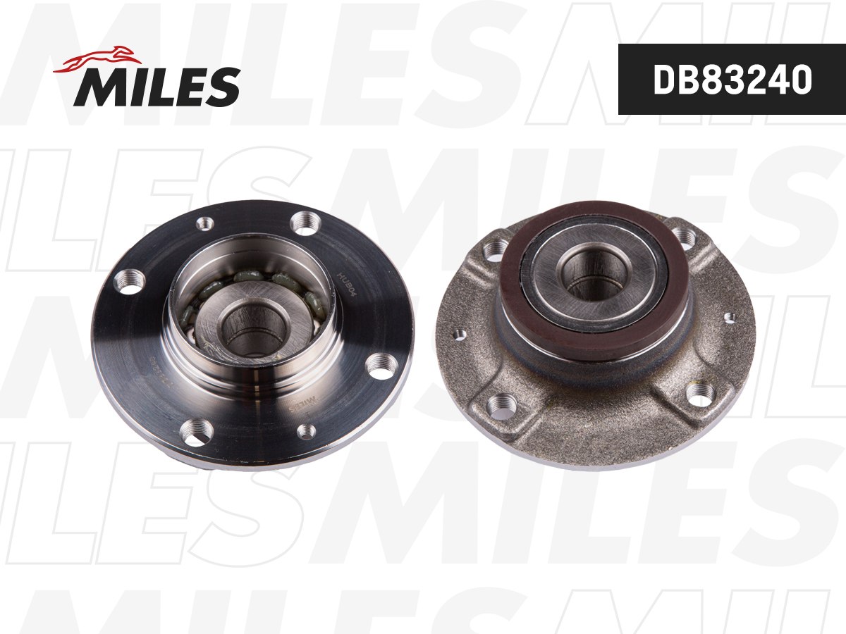 Ступица с подшипником citroen c2/c3/peugeot 1007/206 02- зад. - Miles DB83240
