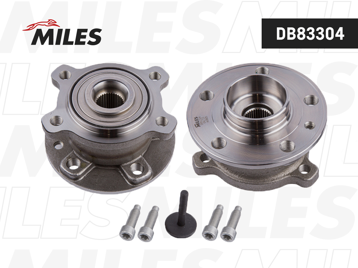 Ступица с подшипником volvo S60 ii/s80 ii/xc70 II 06- зад. - Miles DB83304