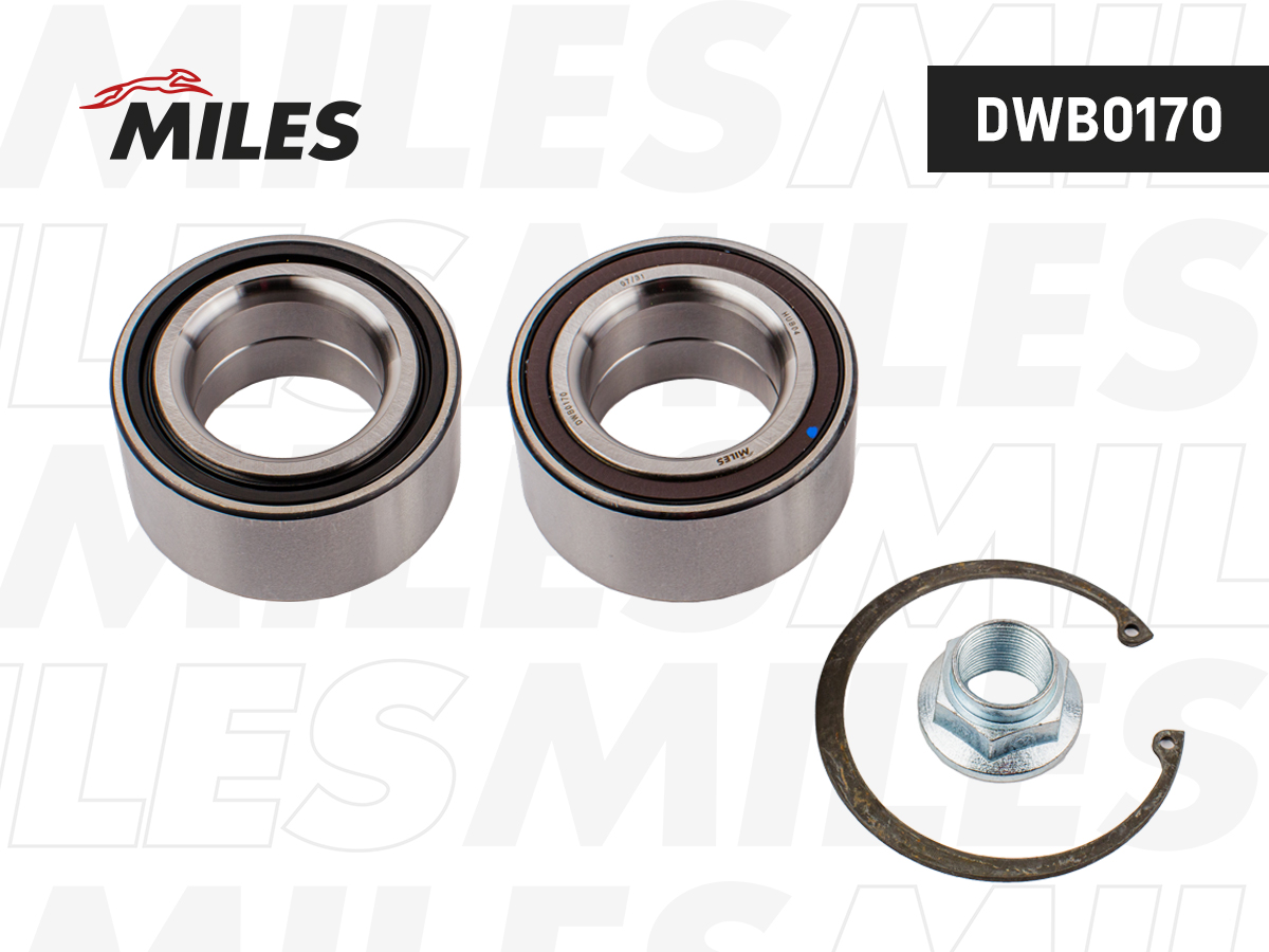 Подшипник ступ.HONDA accord vii/viii 03-15 /civic viii-ix 03-/ fr-v 03- пер. - Miles DWB0170