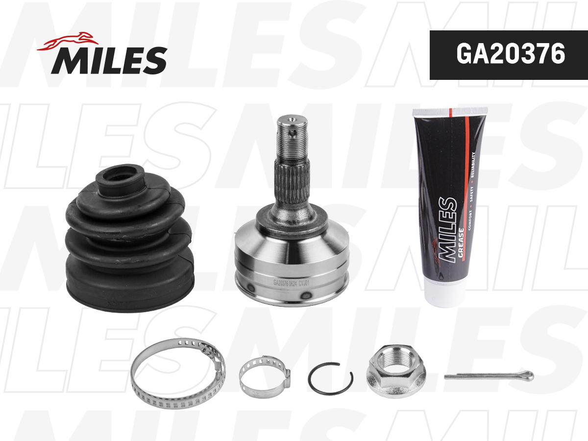 Шрус peugeot 206/406/partner 1.6-2.0 95- нар.(ABS) - Miles GA20376