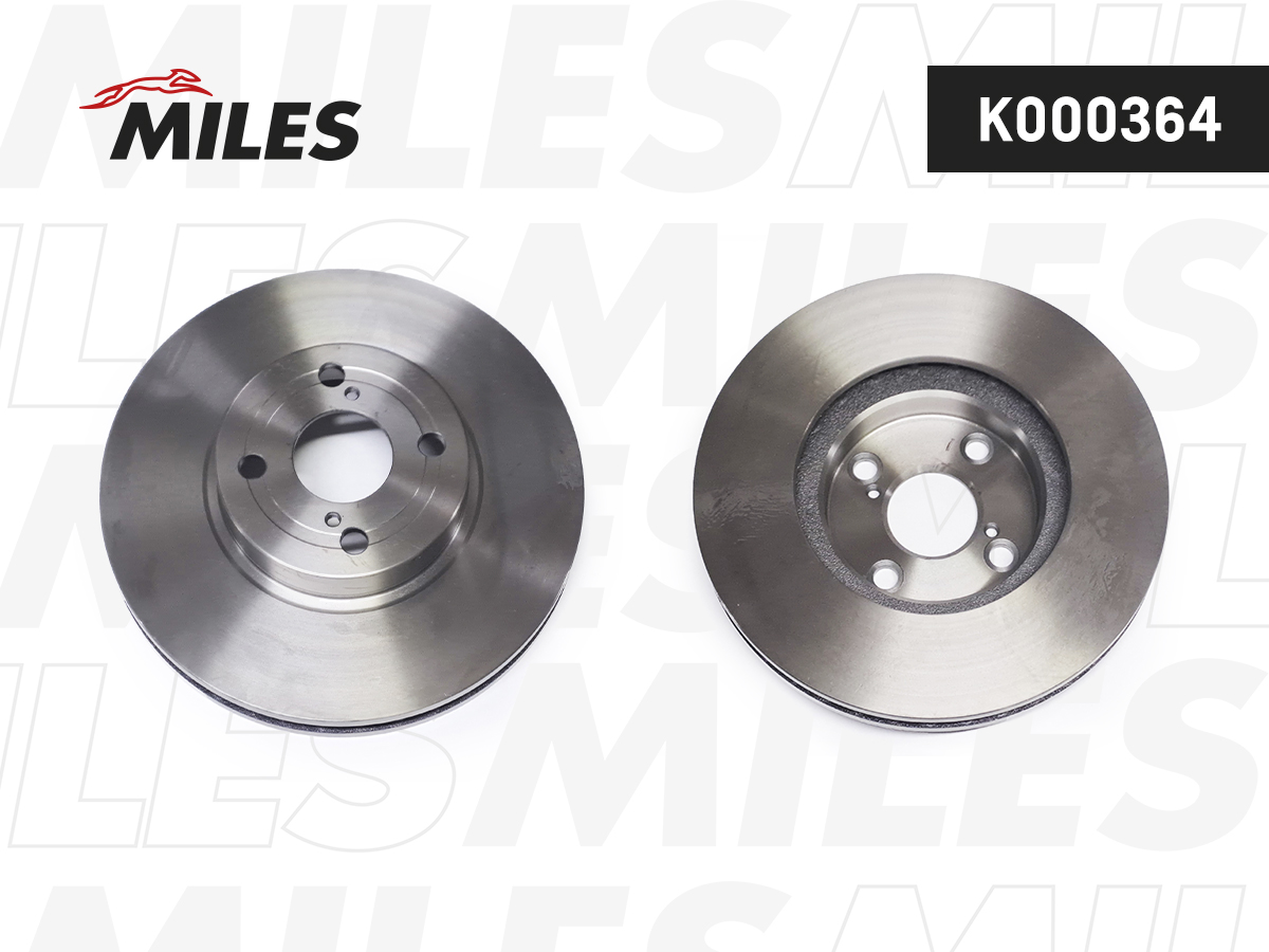 Диск тормозной toyota corolla (e12) 1.4-2.0 02- передний - Miles K000364