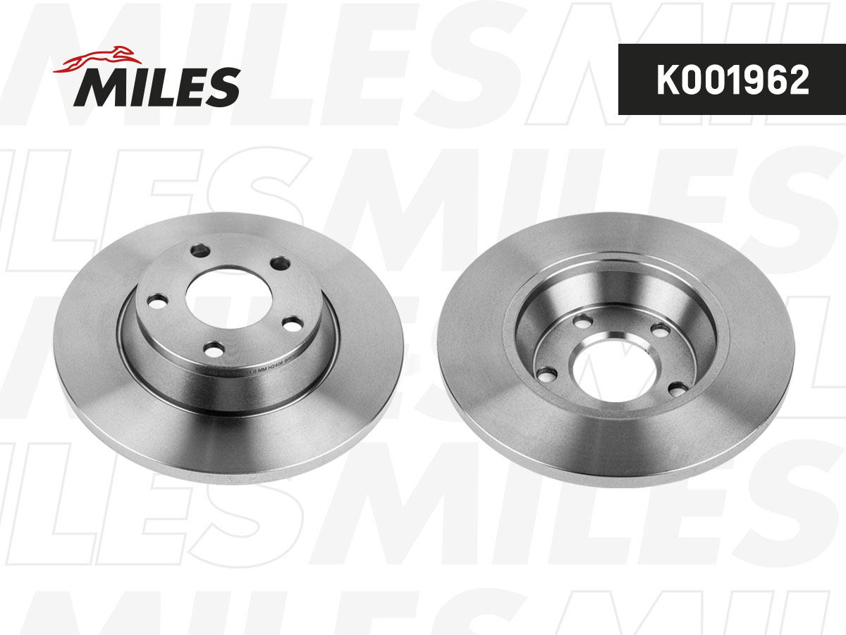 Диск тормозной audi A4 1.6-1.9 95-01 передний не вент.D 280мм. - Miles K001962