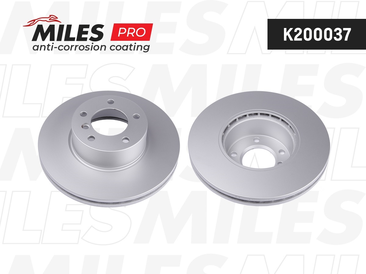 Диск тормозной BMW 3 e90/91/92 05-/x1 E84 2.0 09- передний d 312мм. с покрытием - Miles K200037