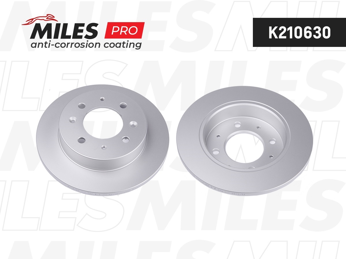 Диск тормозной KIA cerato 1.5-2.0 04- задний с покрытием - Miles K210630