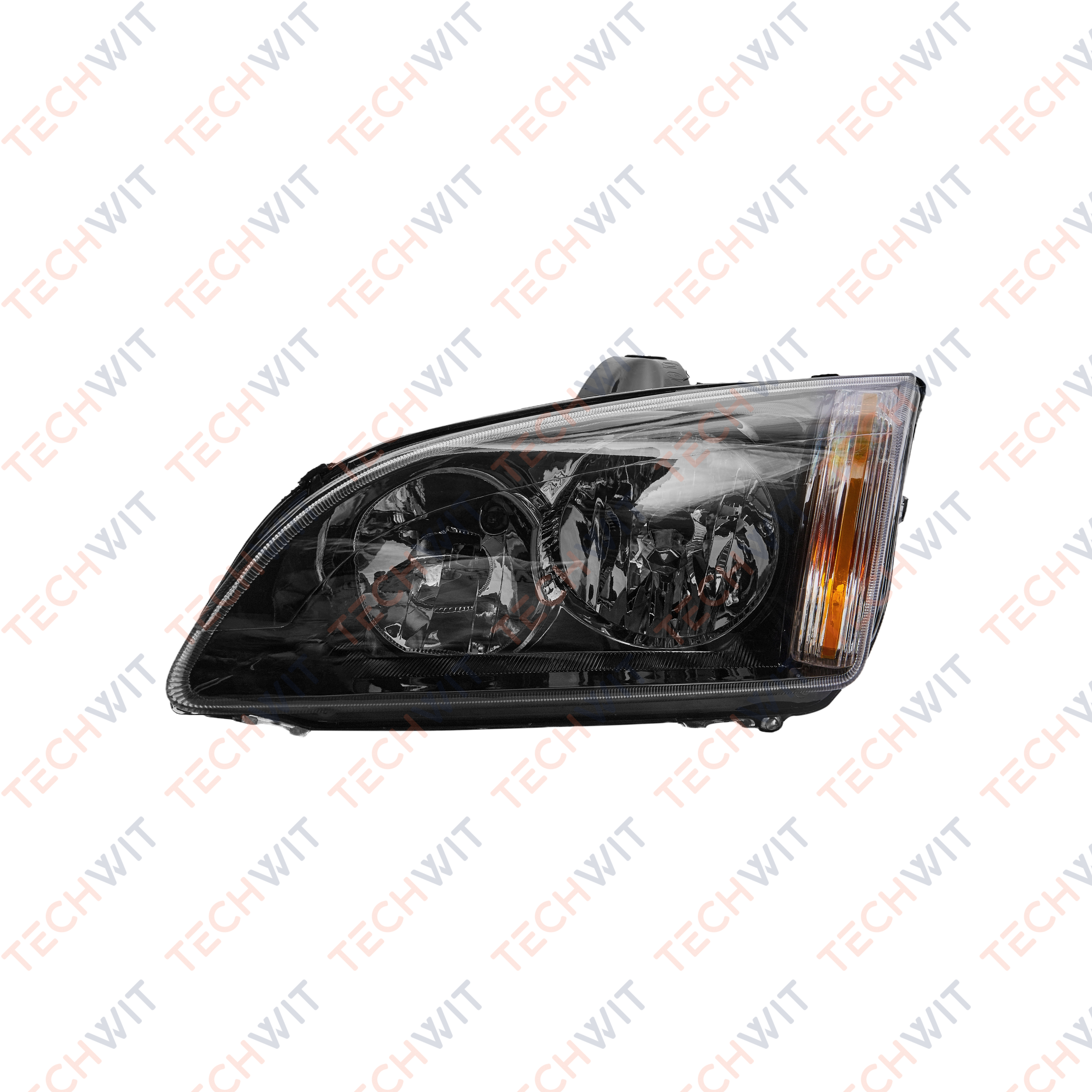 Фара Лев. чёрная Ford Focus 2004-2007 | перед лев | - TechWit HD001FRD005BL