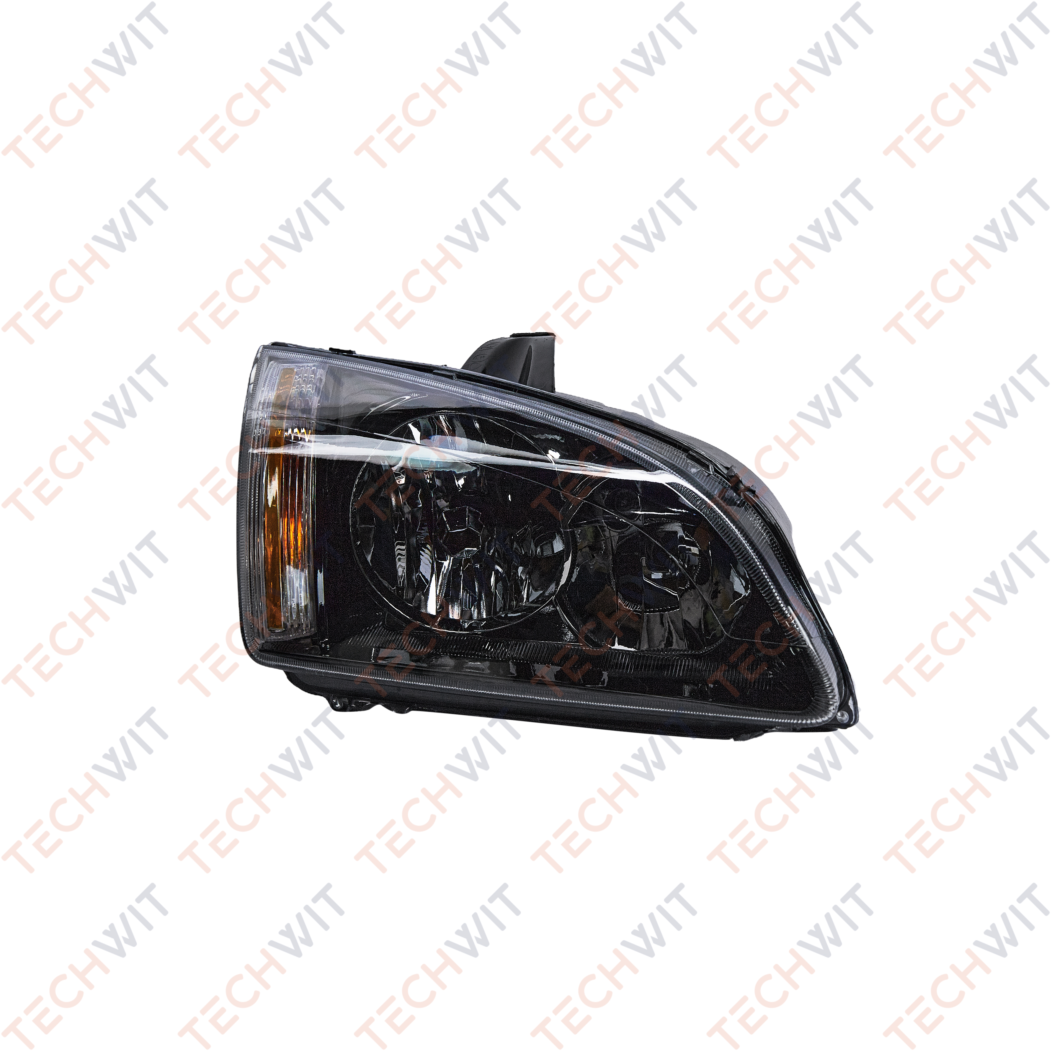 Фара Прав. чёрная Ford Focus 2004-2007 | перед прав | - TechWit HD001FRD006BL