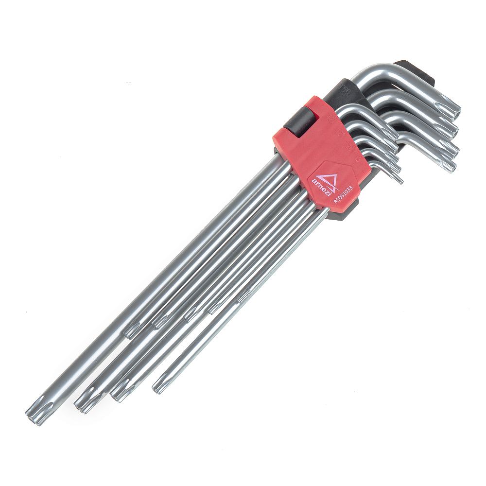 Набор имбусовых ключей Torx с отверстием 9пр длинные - ARNEZI R1061033