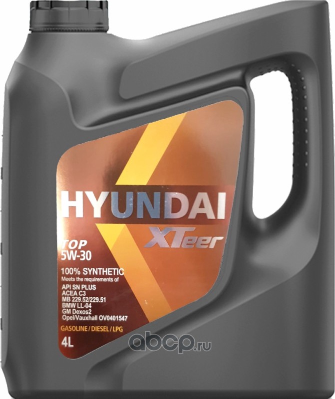 Моторное масло XTeer TOP 5w-30 4л - HYUNDAI XTeer 1041118