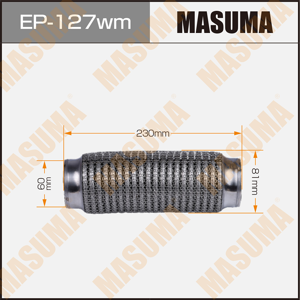 Гофра глушителя - Masuma EP127WM