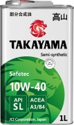 Масло моторное SAE 10w-40 полусинтетическое 1 л 605046 - TAKAYAMA 605590
