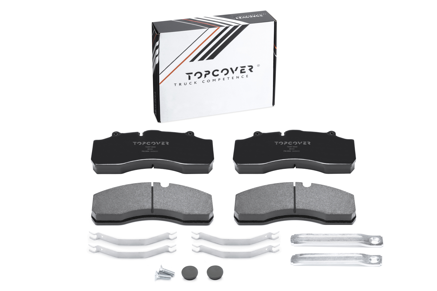 Колодки тормозные задние дисковые к-кт - TOPCOVER T02978006