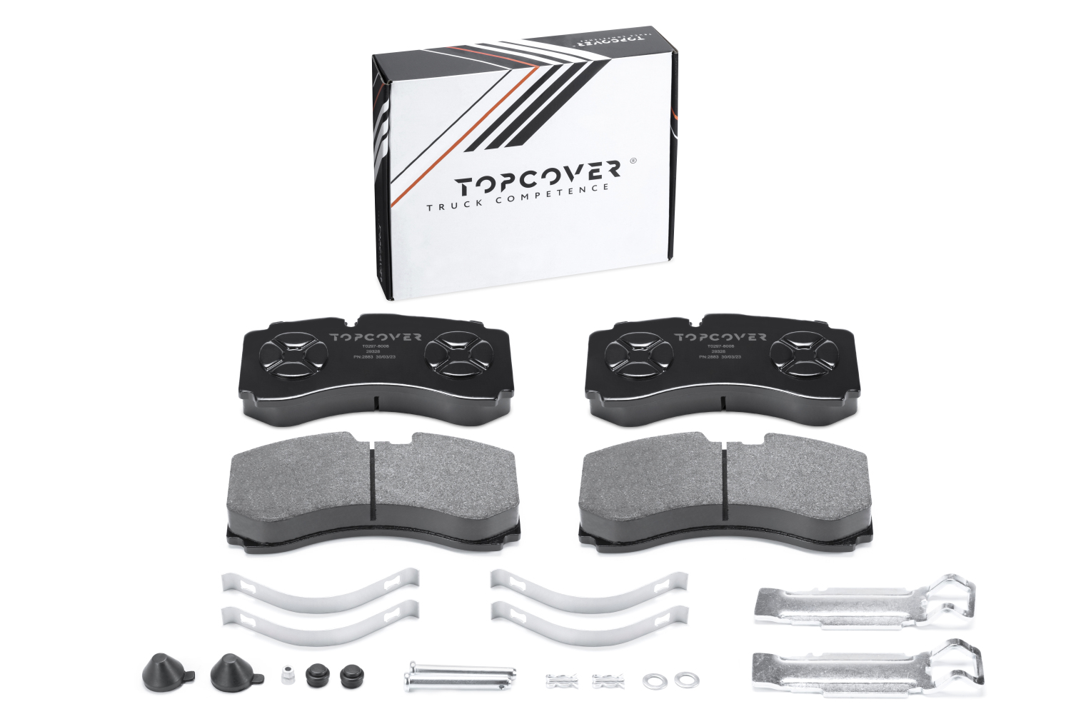 Колодки тормозные задние дисковые к-кт - TOPCOVER T02978008