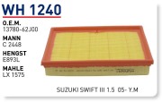 Фильтр воздушный suzuki filter - Wunder WH1240