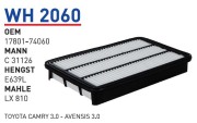 Фильтр воздушный toyota Cam 91-01 filter - Wunder WH2060
