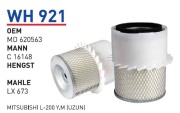 Фильтр воздушный mitsubishi L200/Pajero ii/iii 2,5td filter - Wunder WH921