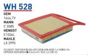 Фильтр воздушный PSA Berlingo II/Partner II mot.1,6HDI filter - Wunder WH528