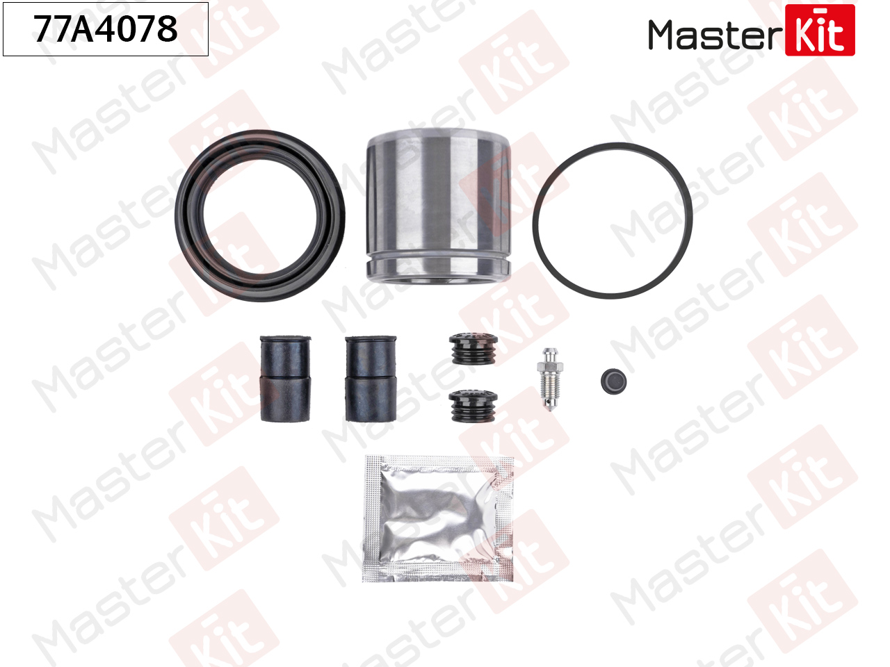 Ремкомплект тормозного суппорта + поршень - Master KiT 77A4078