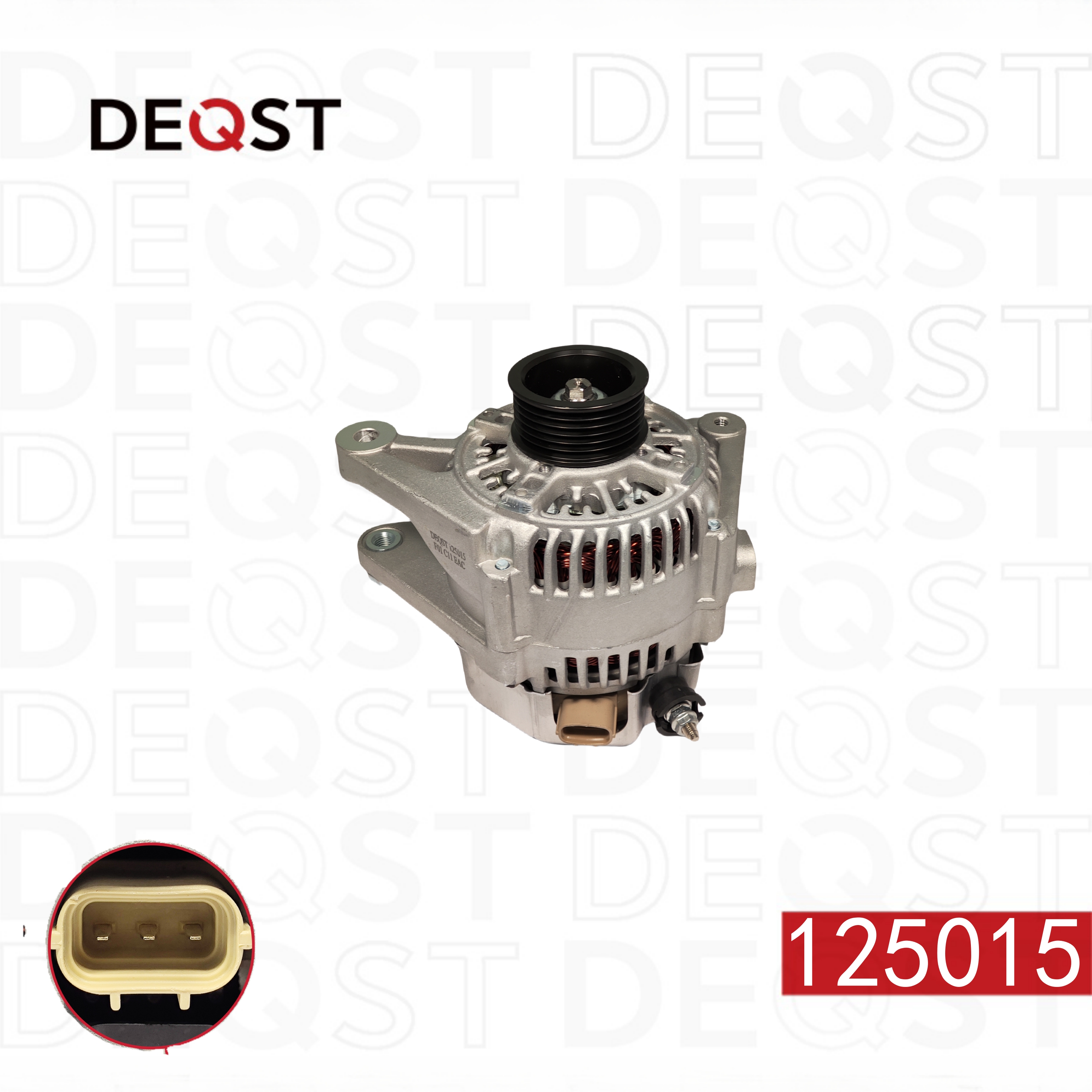Генератор toyota corolla (_e12j Хэтчбэк 01.02-12.06 1.6 VVT-i 14V 80A - Deqst 125015
